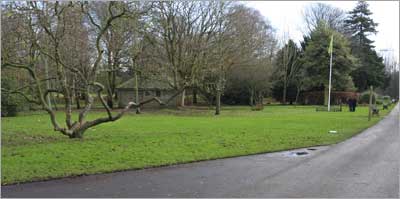 Photo of cafe site before construction