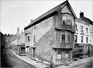Old photo of south of Cardiff Castle