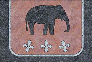 Image of granite postcard for mechanical elephant rides