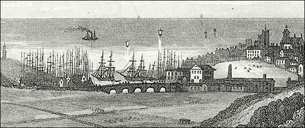 Drawing showing Pont Trefechan c.1850