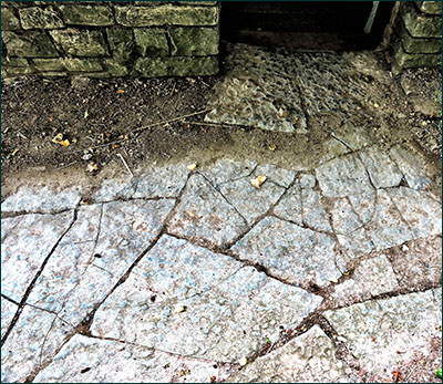 Photo of paving stones at Cosmeston