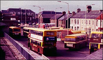 Caerphilly bus station in 1987