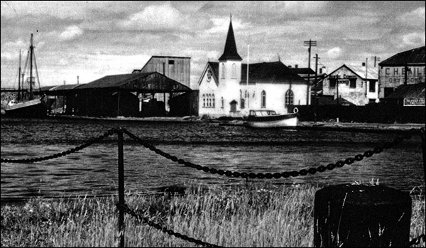 Photo of Norwegian Church in original location