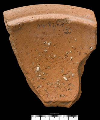 Photo of Roman pottery fragment found in Trelai in 1894