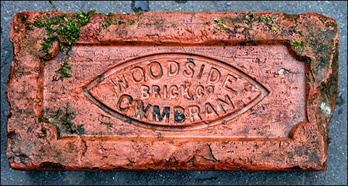 Photo of a Victorian brick from Woodside brickworks