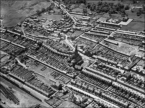 Aerial photo of Ebbw Vale in 1930