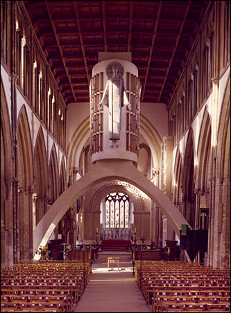 Photo of Llandaff Cathedral interior 1961