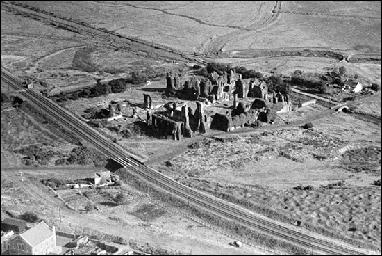 Aerial photo of Neath Abbey in 1933