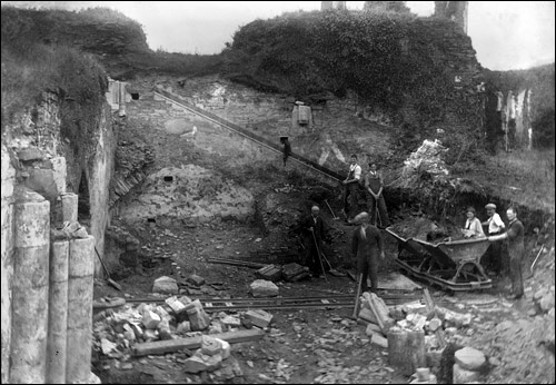 Neath Abbey excavation c.1926