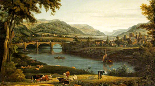 neath_bridge_and_town_painting