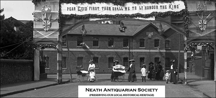 Old photo showing Neath workhouse