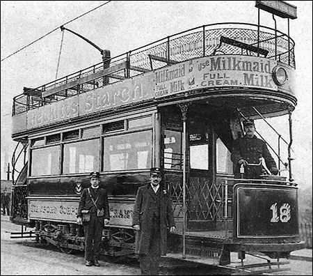 Photo of Newport tramcar c.1905