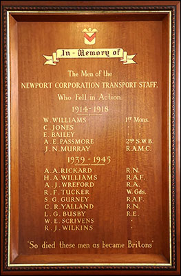 Photo of Newport Transport war memorial