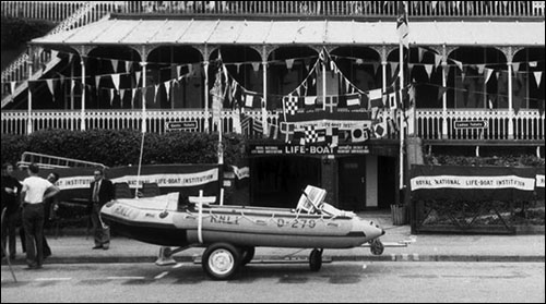 Photo of Penarth D Class lifeboat cerermony 1981