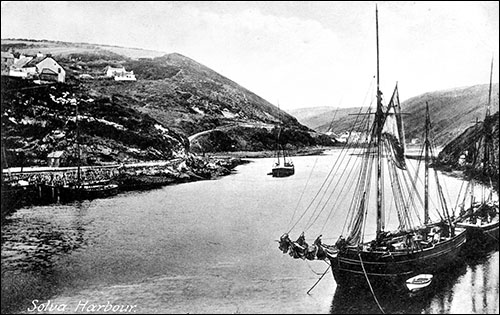 Old photo of Solva harbour