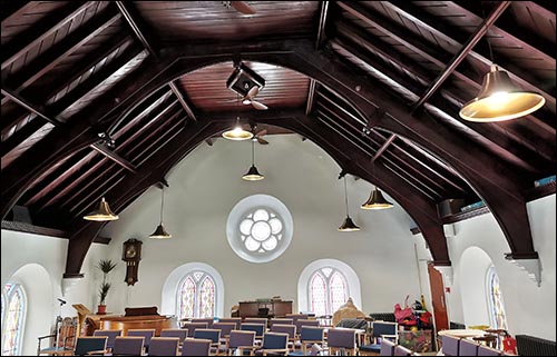 Photo of roof of old chapel, Tenby