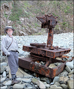 Photo of crane remnants at Porth y Pistyll