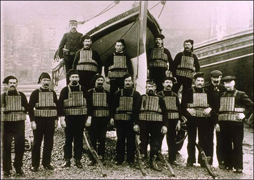 Old photo of Abersoch lifeboat station