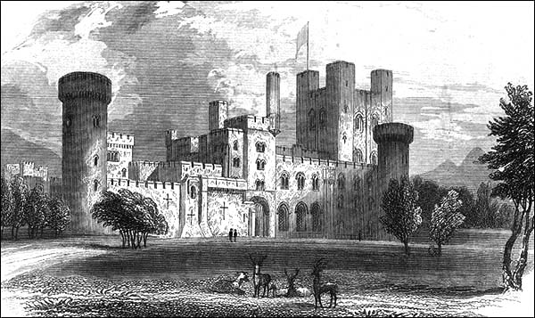 Drawing of Penrhyn Castle c.1840