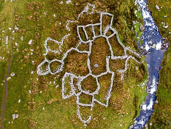 Aerial photo of Buarth Mynydd Du