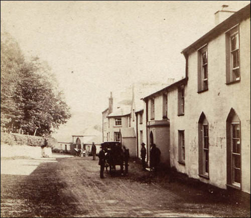 Photo of Capel Curig Inn frontage c.1860