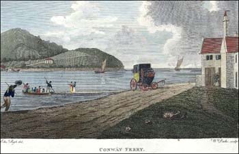 Drawing of Conwy ferry