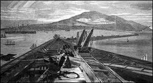 Drawing of Holyhead breakwater