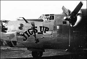 Photo of B-24 Liberator known as The Jigs Up