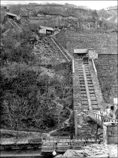 Photo of table inclines at Vivian quarry, Llanberis Photo of table inclines at Vivian quarry, Llanberis