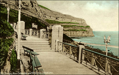 Old photo of Llandudno Colonnade