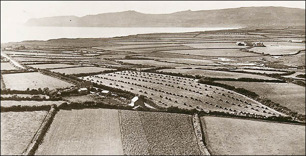 Photo of view towards Porth Neigwl and Punt y Gwair farm in the 1930s