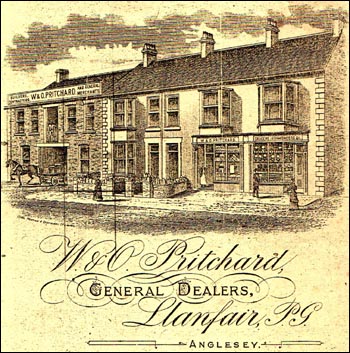 Drawing of ironmonger's shop