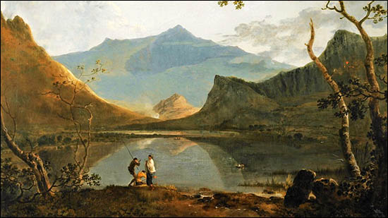 Copy of Nantlle painting by Richard Wilson