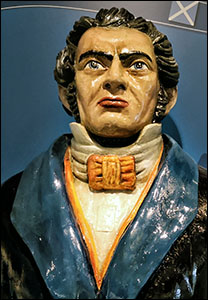Photo of figurehead in Nefyn museum