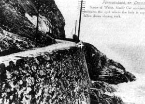 Postcard of site of Violet's leap