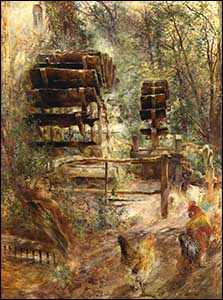 Painting of Marford Mill by W Huggins