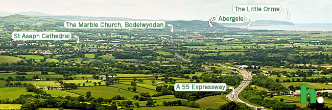 View over Vale of Clwyd