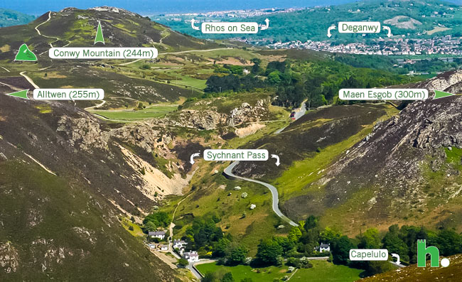 image of foel lus view