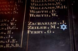 photo of listing on monument
